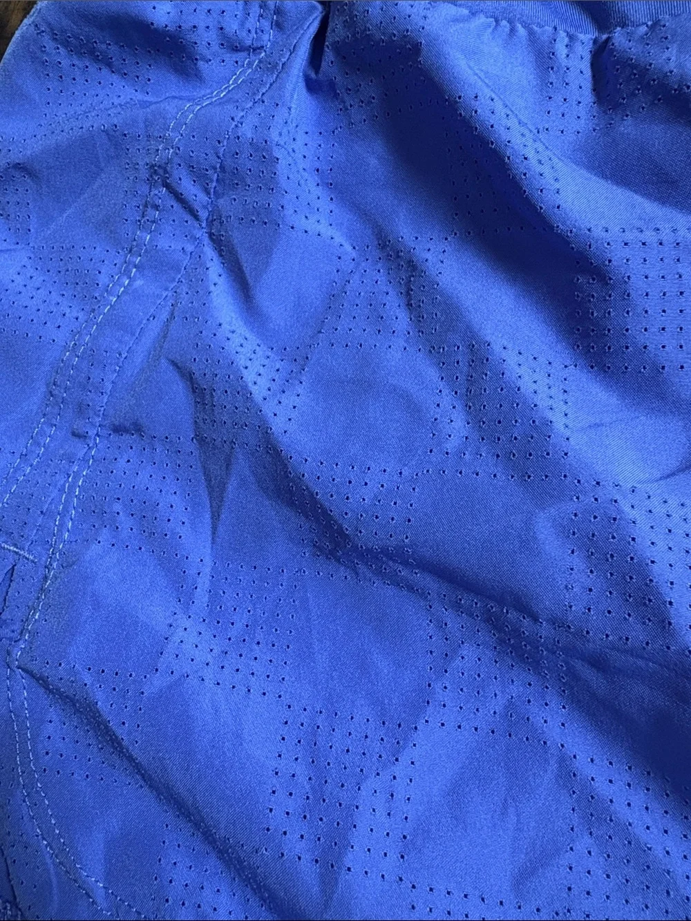 Nike Women's Blue Athletic Running Shorts with Reflective Swoosh